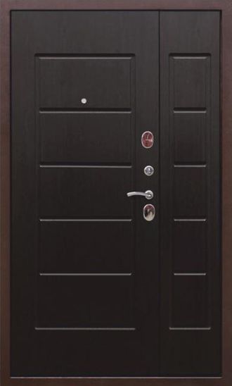 Металлическая входная дверь Гарда 7.5 см 120 х 205 см цвет Венге