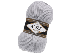 Lanagold (Alize) пряжа цвет №684 пепельный меланж