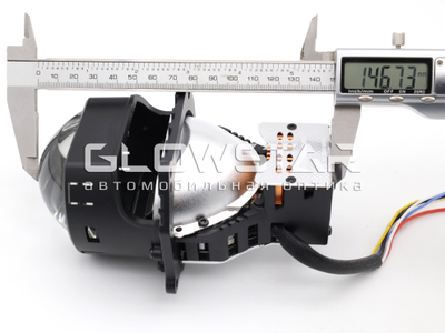 Aozoom BiLed+Laser AAPD 17L с лазером (прямоугольные) 61W/77W, 12V, 6 Поколение, 3.0 дюйма (комплект, 2шт)