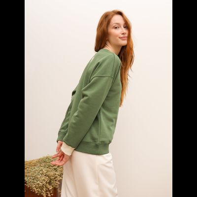 ЖЕНСКИЙ СВИТШОТ "НАСТРОЕНИЕ ОЛИВА"