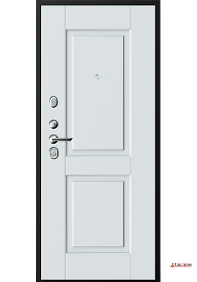 С-123\21 Черный букле\ DOPPIO CLASSICA Grey soft\ White soft