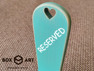 Таблички деревянные для кафе и ресторанов "Reserved"