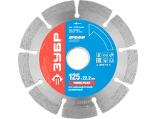 Отрезной алмазный круг, сегментный ЗУБР Профи Универсал 180x22.2 мм