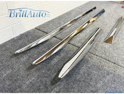 Молдинги Lexus LX 2016+ узкие хром