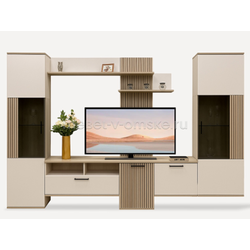 ШМ058 Гостиная Кейтлин. Размер: 2806*1920*390. Ширина ТВ-ниши: 1300 мм.