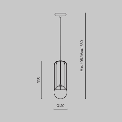 Подвесной светильник Telford, P361PL-01G