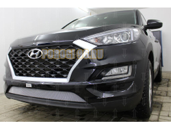 Защита радиатора Hyundai Tucson 2018- chrome низ
