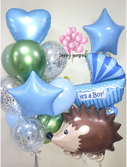 set-1-vypiska-iz-roddoma-malchik+доставка Краснодар, шарики с гелием недорого, спасибо за внука