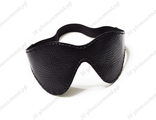 Кожаная маска для глаз Тьма черный