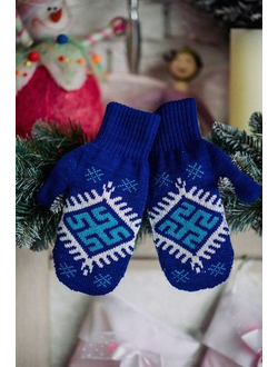 ВАРЕЖКИ ОБЕРЕЖНЫЕ, СИНИЕ