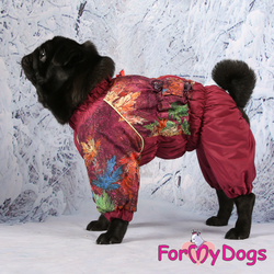 Комбинезон Кленовые Листья Бордовый