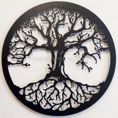 ЗГ008 Панно настенное П№1 Дерево. Размер: 680*680