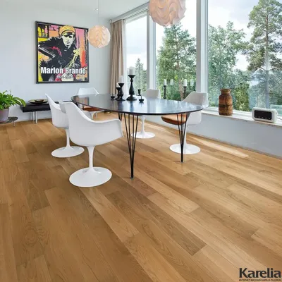 Паркетная доска Karelia Дуб 4 Story 138 Grain Brown купить в интернет-магазине karelia-floor.ru
