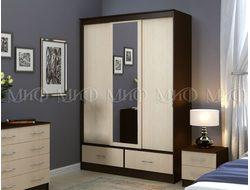 Шкаф-купе Модерн 1,35м, венге/дуб