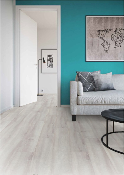 Ламинат Wineo Дуб Лунный LA142N в интерьере