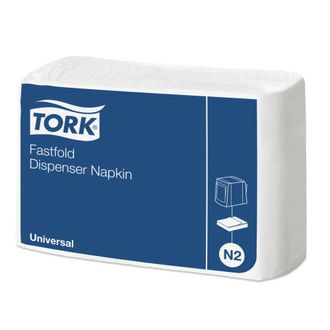 10933 Tork Universal диспенсерные салфетки Fastfold 25X30 см N2 белые