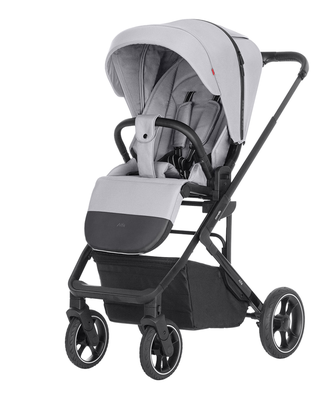 Коляска прогулочная Carrello Alfa CRL-5508 Feather Grey 2024 (накидка черная)