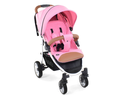Коляска прогулочная Nuovita Corso Rosa, Argento/Розовый, Серебристый