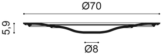 Розетка R73 - d70см