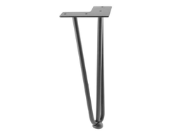 Ножка ARTO ЧЕРНЫЙ МАТОВЫЙ, 3 прутка, D-12 мм, H-304 NM-ARTO-12-3R304-20М GTV  РАСПРОДАЖА