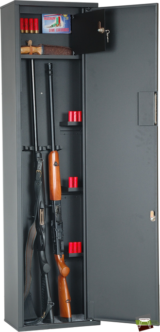 Шкаф оружейный ОШН-6 (1470*400*250), черный