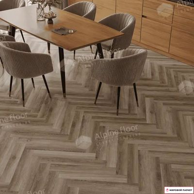 Ламинат Alpine Floor Herringbone 8 Pro Дуб Пикардия LF102-14 33 класс толщина 8 мм с фаской 1.3465 м2