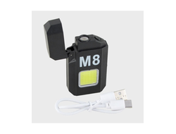 Фонарь с зажигалкой (спираль) YY- 2069 (1 больш., шнур TYPE-C) 1 реж.