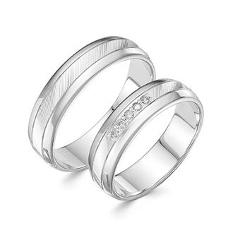 Парные обручальные кольца 7-0223/б и 7-0247/б