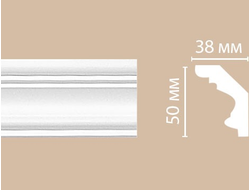 Потолочный плинтус из полиуретана с гладким профилем DECOMASTER (Декомастер) - 96686 (50х38х2400мм)