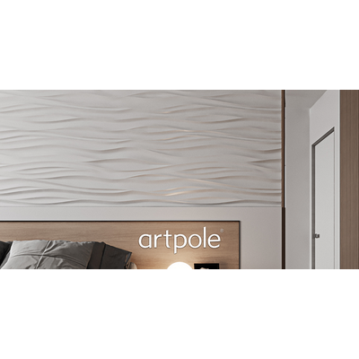 Гипсовая панель SILK (Волна) + LED артикул D-0002