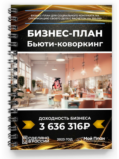 Бизнес-план для соцконтракта. Ниша: Бьюти-коворкинг
