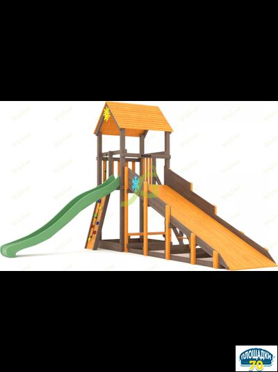 Всесезонная площадка IgraGrad С Tower со скалодромом SF2