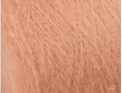 Мохер Гбис, Италия, цвет персик , 475м/50г, 28% кид-мохер, 35% шерсть, 37% полиамид