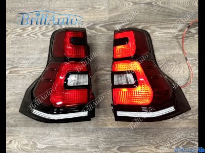 Стопы Toyota Land Cruiser Prado 150 2009-2017 стиль 2018+ с анимацией
