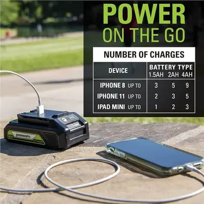 Аккумулятор Greenworks G24USB2 2 Ач