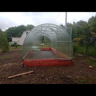 Теплица «Дачница Усиленная» 3*8 м. Сотовый поликарбонат 6 мм.