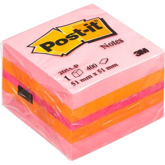 Блок-кубик Post-it 2051-P, 51х51, розовый (400 л)