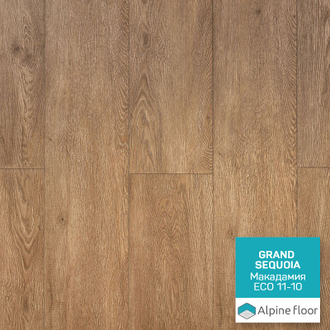 Каменно-полимерная плитка SPC Alpine Floor коллекции Grand Sequoia ECO 11-10 Гранд Секвойя Макадамия