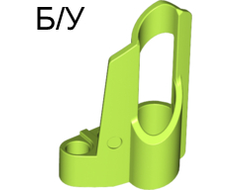 ! Б/У - Technic, Panel Fairing # 6 Small Short, Large Hole, Side B, Lime (32528 / 4157368 / 4501005) - Б/У