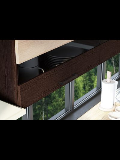 Мари 2,0 м кухонный гарнитур Сонома/Венге