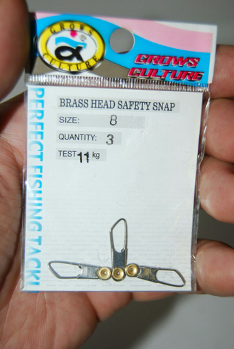 Карабин с подшипником  "Grows culture" BRASS HEAD SAFETY SNAP № 8