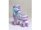 Квады детские раздвижные Banwei Rainbow Lilac (светящиеся колёса)