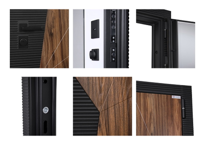 Стальная дверь   Сапсан с зеркалом (адаптивная замковая часть)