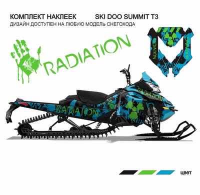 Наклейки на снегоход SKI DOO summit T3 2013 2014 2015 #1410