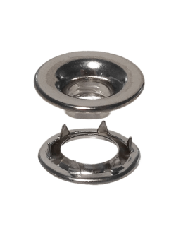 Люверс из никелированной латуни Bainbridge D009NS Ø19.1мм размер 6