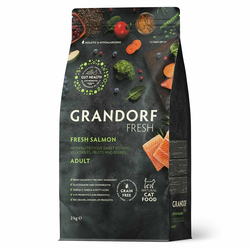 Grandorf Fresh для взрослых кошек с лососем и бататом, 2 кг
