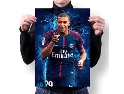 Плакат Kylian Mbappe Lottin, Килиан Мбаппе Лоттен №5