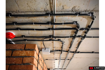 Черновой электромонтаж, 3-ком. квартира ЖК "Королев"