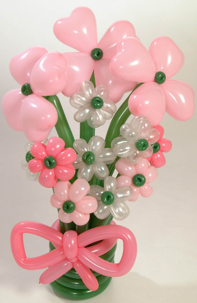 Цветы из воздушных шаров