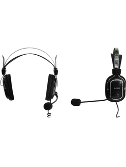 Наушники с микрофоном (гарнитура) A4Tech HS-50 (черные)